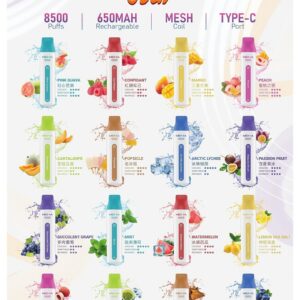 MEHA VBar 小白條拋棄式電子煙 8500口 拓撲蒸汽天堂 MEHATOP 台灣官網